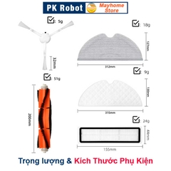 Phụ Kiện Robot Hút Bụi Dreame D9/ D9 Pro/ D9 Max, L10/ L10 Pro, Mova L600.Phụ Kiện Robot Hút Bụi Lau Nhà Xiaomi Dreame.