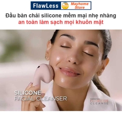 Máy Rửa Mặt, Massage Flawless Pin Sạc Không Dây với 4 Chế Độ Làm Sạch Da Mặt, Mát xa Sâu kích thích tái tạo Collagen