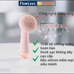 Máy Rửa Mặt, Massage Flawless Pin Sạc Không Dây với 4 Chế Độ Làm Sạch Da Mặt, Mát xa Sâu kích thích tái tạo Collagen
