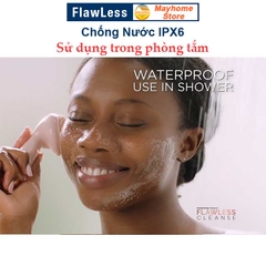 Máy Rửa Mặt, Massage Flawless Pin Sạc Không Dây với 4 Chế Độ Làm Sạch Da Mặt, Mát xa Sâu kích thích tái tạo Collagen