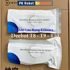 Túi Khăn Lau Rung Ecovacs Deebot T8 T9 T10, Loại Khô Túi 10 Cái, Loại Ướt Túi 10 Cái và 25 C