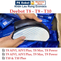 Túi Khăn Lau Rung Ecovacs Deebot T8 T9 T10, Loại Khô Túi 10 Cái, Loại Ướt Túi 10 Cái và 25 C