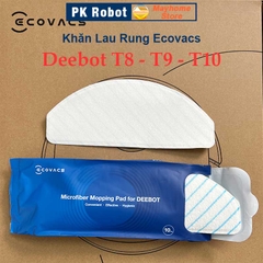 Túi Khăn Lau Rung Ecovacs Deebot T8 T9 T10, Loại Khô Túi 10 Cái, Loại Ướt Túi 10 Cái và 25 C