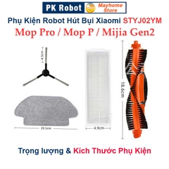 Phụ Kiện Robot Hút Bụi STYJ02YM, Xiaomi Mijia Vacuum Mop P, Xiaomi Mi Mop Pro, Xiaomi Mijia Gen 2