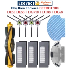 Phụ kiện Robot DEEBOT 900 DE53 DE55 DG71 DT88 DC68 DM88 Chổi Lăn, Chổi Cạnh, Bộ Lọc, Khăn Lau, Phụ Kiện Ecovacs Deebot
