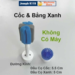 Máy Cọ Rửa Điện Đa Năng Jesopb K119 Sạc USB Pin 2000 mAh, Chống Nước Toàn Thân IPX7, Tương Thích Với Nhiều Đầu Cọ Jesopb