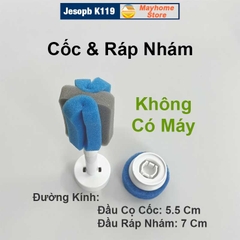 Máy Cọ Rửa Điện Đa Năng Jesopb K119 Sạc USB Pin 2000 mAh, Chống Nước Toàn Thân IPX7, Tương Thích Với Nhiều Đầu Cọ Jesopb