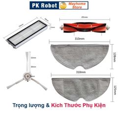 Phụ kiện Robot hút bụi Xiaomi Mop SKV4093GL - Mop 1C - Mop 2C - Dreame F9/ Lọc hepa, Chổi giữa, Chổi cạnh, Khăn lau