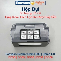 Hộp Bụi, Nắp Chổi Lăn, Đế Gắn Khăn Lau Robot Hút Bụi Lau Nhà Ecovacs Deebot Ozmo 600 | DD33 | DD35 | DD36 | DD37 | DD56