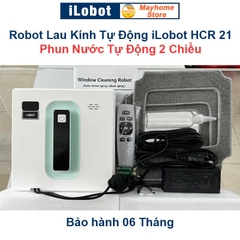 Robot Lau Kính Tự Động Phun Nước Siêu Âm iLobot HCR 21 Lau Kính Có Khung & Không Có Khung, Siêu Mỏng 68 mm Kết Nối App