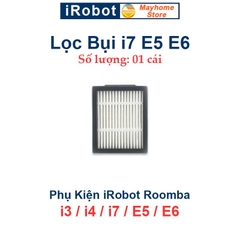 Phụ kiện Robot Hút Bụi iRobot Roomba i3, i4, i7, E5, E6. Đôi chổi lăn, bộ lọc hepa, chổi cạnh, túi đựng bụi robot Roomba