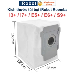 Túi Đựng Bụi iRobot Roomba i3+ / i7+ / E5+ / E6+ / S9+ , Sử dụng cho Trạm Sạc Hút Rác Tự Động Bản Plus///