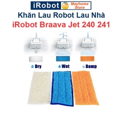 Khăn Lau Robot Lau Nhà iRobot Braava Jet 240, 241. Khăn Lau Khô, Khăn Lau Ướt, Khăn Lau Ẩm iRobot Braava Jet 240, 241///