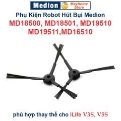 Phụ kiện robot hút bụi Medion MD18500, MD18501, MD19510, MD19511,MD16510 / iLife V3S, V5S. Khăn Lau, Lọc Bụi, Chổi Cạnh/
