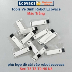 Dụng Cụ Vệ Sinh Robot Ecovacs Deebot Seri T5, N5, N8, T8, T9, Tools Vệ Sinh Màu Trắng