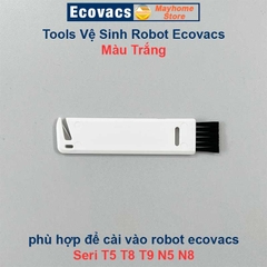 Dụng Cụ Vệ Sinh Robot Ecovacs Deebot Seri T5, N5, N8, T8, T9, Tools Vệ Sinh Màu Trắng