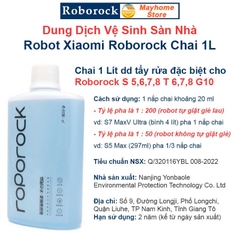 Dung Dịch Lau Sàn, Nước Lau Sàn Cao Cấp Roborock 1L Cho Robot Xiaomi Roborock, Mùi Hương Hoa Bưởi Xanh (Nội Địa Trung)