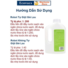 Dung Dịch Lau Sàn, Nước Lau Sàn Cao Cấp Cho Robot Ecovacs Deebot T20 T10 X1 N9+, Mùi Hương Chanh Xanh 1L (Nội Địa Trung)