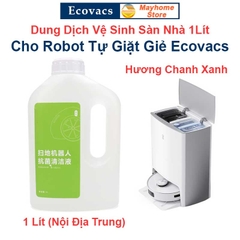 Dung Dịch Lau Sàn, Nước Lau Sàn Cao Cấp Cho Robot Ecovacs Deebot T20 T10 X1 N9+, Mùi Hương Chanh Xanh 1L (Nội Địa Trung)