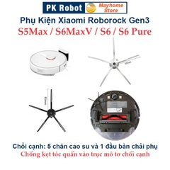 Phụ kiện Robot Xiaomi Roborock Gen3, Roborock S5Max, S6MaxV, S6, S6 Pure. Chổi lăn, chổi cạnh, khăn lau, bộ lọc ///
