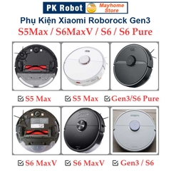 Phụ kiện Robot Xiaomi Roborock Gen3, Roborock S5Max, S6MaxV, S6, S6 Pure. Chổi lăn, chổi cạnh, khăn lau, bộ lọc ///