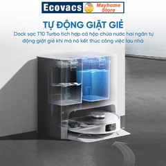 Robot hút bụi lau nhà Ecovacs Deebot T10 Turbo, Hàng Trưng Bày Chưa Qua Sử Dụng, Tặng ID Ứng Dụng Ecovacs Home.