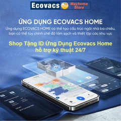 Robot hút bụi lau nhà Ecovacs Deebot T10 Turbo, Hàng Trưng Bày Chưa Qua Sử Dụng, Tặng ID Ứng Dụng Ecovacs Home.