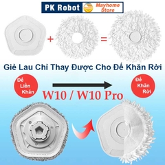 Phụ kiện Robot Xiaomi Dreame W10 & W10 Pro, Chổi lăn chính, chổi cạnh, bộ lọc hepa, giẻ lau, đế gắn khăn rời///