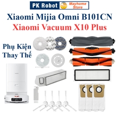 Phụ kiện Xiaomi Mijia Omni B101CN, Xiaomi Vacuum X10 Plus, Chổi lăn, Chổi cạnh, Bộ lọc, Giẻ Lau, Túi đựng bụi///