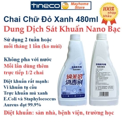 Nước Lau Sàn Tineco Chai 480ml Nội Địa Trung, Dung Dịch Lau Sàn Chuyên Dụng Dành Cho Máy Lau Nhà Tineco.
