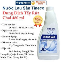 Nước Lau Sàn Tineco Chai 480ml Nội Địa Trung, Dung Dịch Lau Sàn Chuyên Dụng Dành Cho Máy Lau Nhà Tineco.