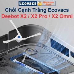 Phụ Kiện Robot Ecovacs Deebot X2 / X2Pro / X2 Omni, Chổi Cạnh, Bộ Lọc Kháng Khuẩn, Túi Bụi Kháng Khuẩn & Giẻ Lau///