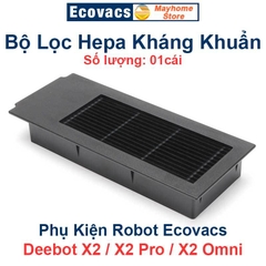 Phụ Kiện Robot Ecovacs Deebot X2 / X2Pro / X2 Omni, Chổi Cạnh, Bộ Lọc Kháng Khuẩn, Túi Bụi Kháng Khuẩn & Giẻ Lau///