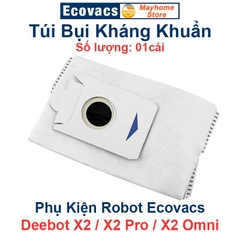 Phụ Kiện Robot Ecovacs Deebot X2 / X2Pro / X2 Omni, Chổi Cạnh, Bộ Lọc Kháng Khuẩn, Túi Bụi Kháng Khuẩn & Giẻ Lau///