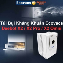 Phụ Kiện Robot Ecovacs Deebot X2 / X2Pro / X2 Omni, Chổi Cạnh, Bộ Lọc Kháng Khuẩn, Túi Bụi Kháng Khuẩn & Giẻ Lau///