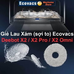 Phụ Kiện Robot Ecovacs Deebot X2 / X2Pro / X2 Omni, Chổi Cạnh, Bộ Lọc Kháng Khuẩn, Túi Bụi Kháng Khuẩn & Giẻ Lau///