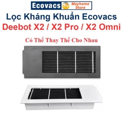 Phụ Kiện Robot Ecovacs Deebot X2 / X2Pro / X2 Omni, Chổi Cạnh, Bộ Lọc Kháng Khuẩn, Túi Bụi Kháng Khuẩn & Giẻ Lau///
