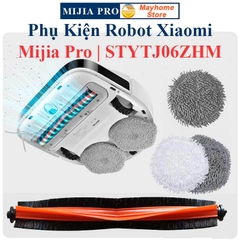 Phụ kiện Robot Xiaomi Mijia Pro STYTJ06ZHM, Chổi Lăn, Chổi Cạnh, Bộ Lọc, Giẻ Lau, Đế Gắn Khăn ///