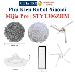 Phụ kiện Robot Xiaomi Mijia Pro STYTJ06ZHM, Chổi Lăn, Chổi Cạnh, Bộ Lọc, Giẻ Lau, Đế Gắn Khăn ///