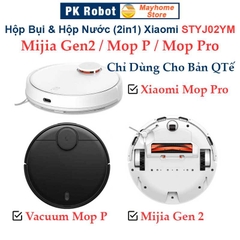 Hộp Bụi & Hộp Nước 2 Trong 1 Cho Robot Xiaomi Mijia Gen 2 STYJ02YM, Mi Robot Vacuum Mop P, Mi Vacuum Mop Pro///