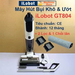 Máy Lau Sàn Hút Bụi Khô & Ướt iLobot GT804 Tự Giặt Giẻ, Phun Nước Tự Động, Không Dây, Siêu Nhẹ Tiện Lợi Cho Gia Đình