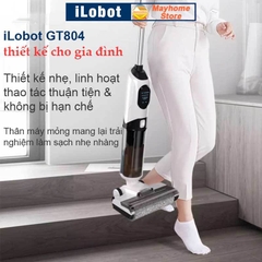 Máy Lau Sàn Hút Bụi Khô & Ướt iLobot GT804 Tự Giặt Giẻ, Phun Nước Tự Động, Không Dây, Siêu Nhẹ Tiện Lợi Cho Gia Đình