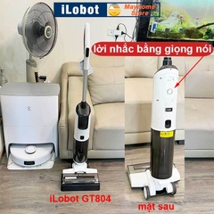Máy Lau Sàn Hút Bụi Khô & Ướt iLobot GT804 Tự Giặt Giẻ, Phun Nước Tự Động, Không Dây, Siêu Nhẹ Tiện Lợi Cho Gia Đình