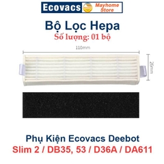 Phụ Kiện Robot Ecovacs Deebot Slim2, DB35, DB53, D36A, DA611, Chổi Cạnh, Bộ lọc, Khăn Lau