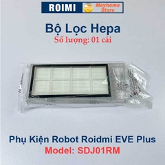 Phụ kiện Robot Roidmi EVE Plus Model: SDJ01RM, Chổi lăn chính, đôi chổi cạnh, bộ lọc, khăn lau, túi đựng bụi ///