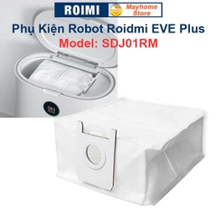 Phụ kiện Robot Roidmi EVE Plus Model: SDJ01RM, Chổi lăn chính, đôi chổi cạnh, bộ lọc, khăn lau, túi đựng bụi ///