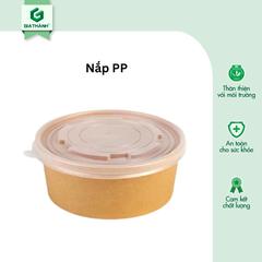 Tô giấy Kraft 26oz (750ml) + Nắp