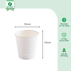 Ly giấy trắng 6,5oz - 180ml