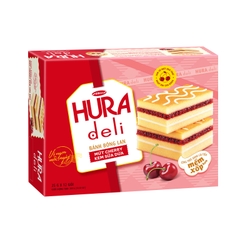 Bánh Bông Lan Hura Deli Mứt Cherry Kem Sữa Dừa