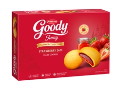 Bánh Goody Jamy Hộp Giấy Cam - Dâu - Nho - Xoài 240g